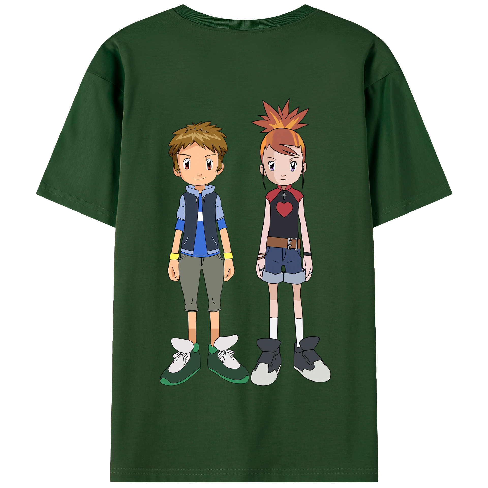 （画像用） Digimon デジタルモンスター/デジモン 綿100％半袖Tシャツ（背面プリント）